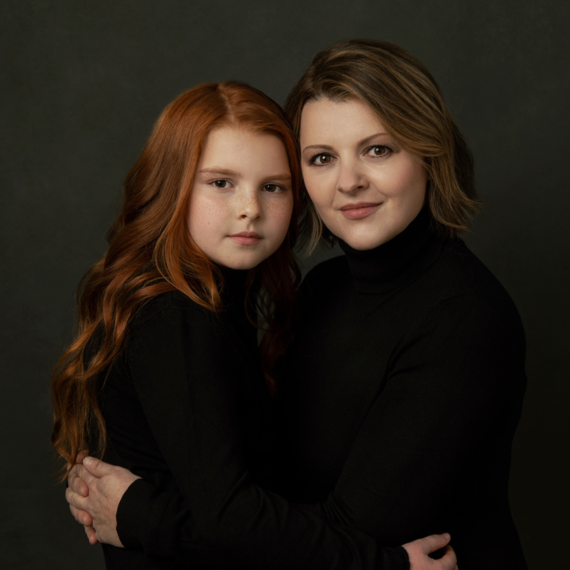 Magazine style portraits of mother and daughter from Vancouver, BC